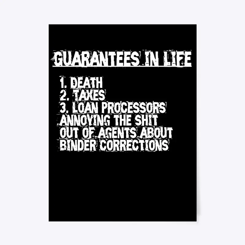 Guarantees in Life