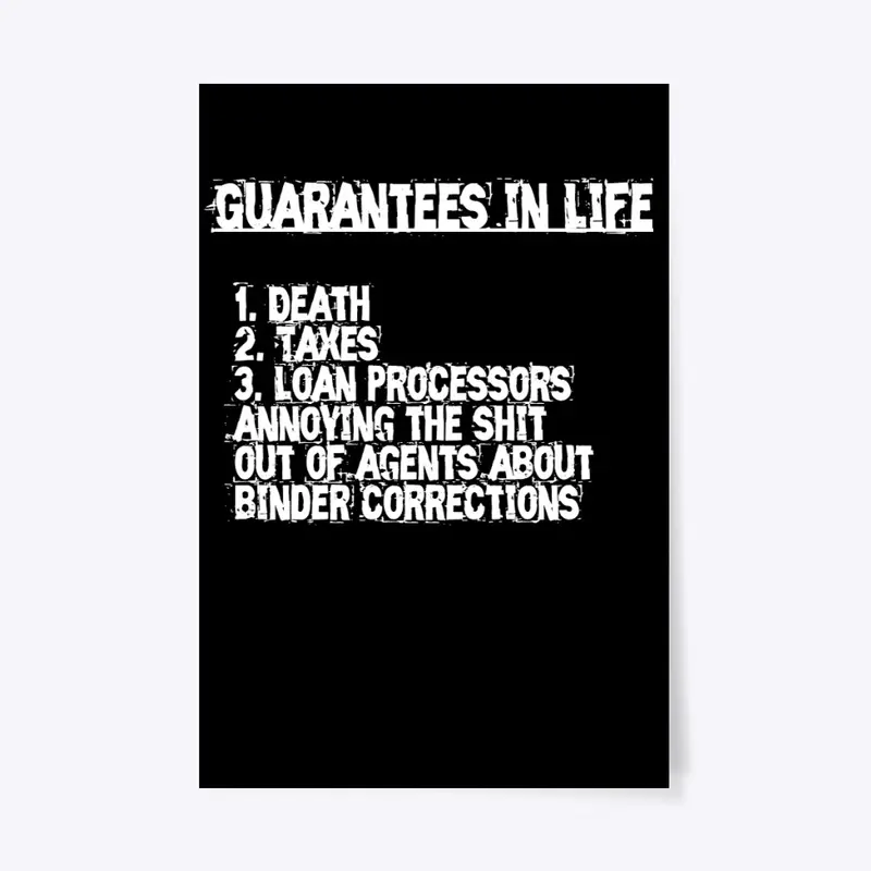 Guarantees in Life